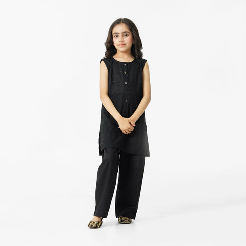 Black Embroidered 3pc Set